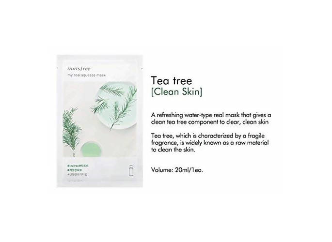 Innisfree My Real Squeeze Mask EX - Tea Tree | Grocsy