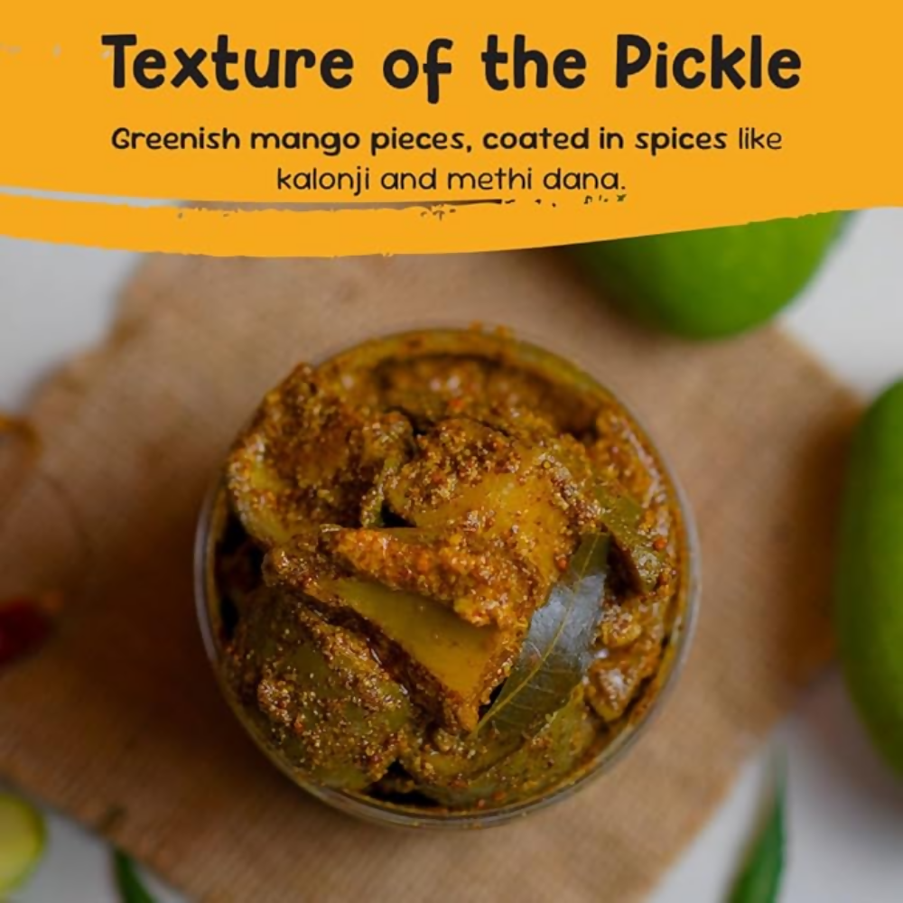 FarmDidi Mango Pickle - Tangy & Salty | Grocsy