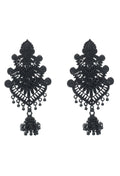 Mominos Fashion Johar Kamal Latest Design Black Color Earrings