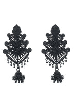 Mominos Fashion Johar Kamal Latest Design Black Color Earrings