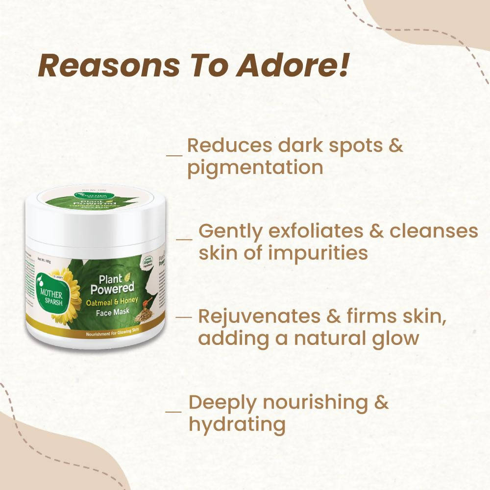 Mother Sparsh Plant Powered Oatmeal & Honey Face Mask | Grocsy