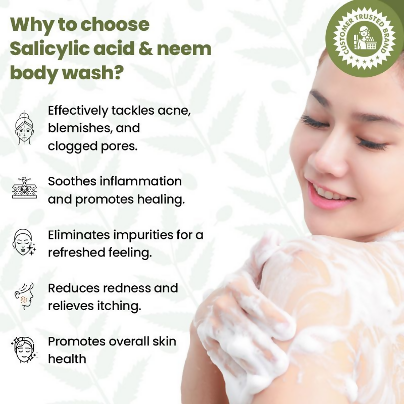 The Natural Wash Salicylic Acid & Neem Body Wash | Grocsy