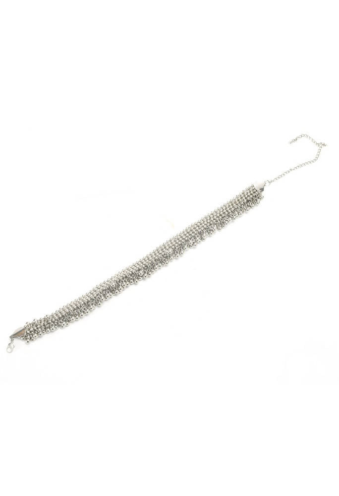 Mominos Fashion Kamal Johar Oxidised Heavy Silver Anklets | Grocsy