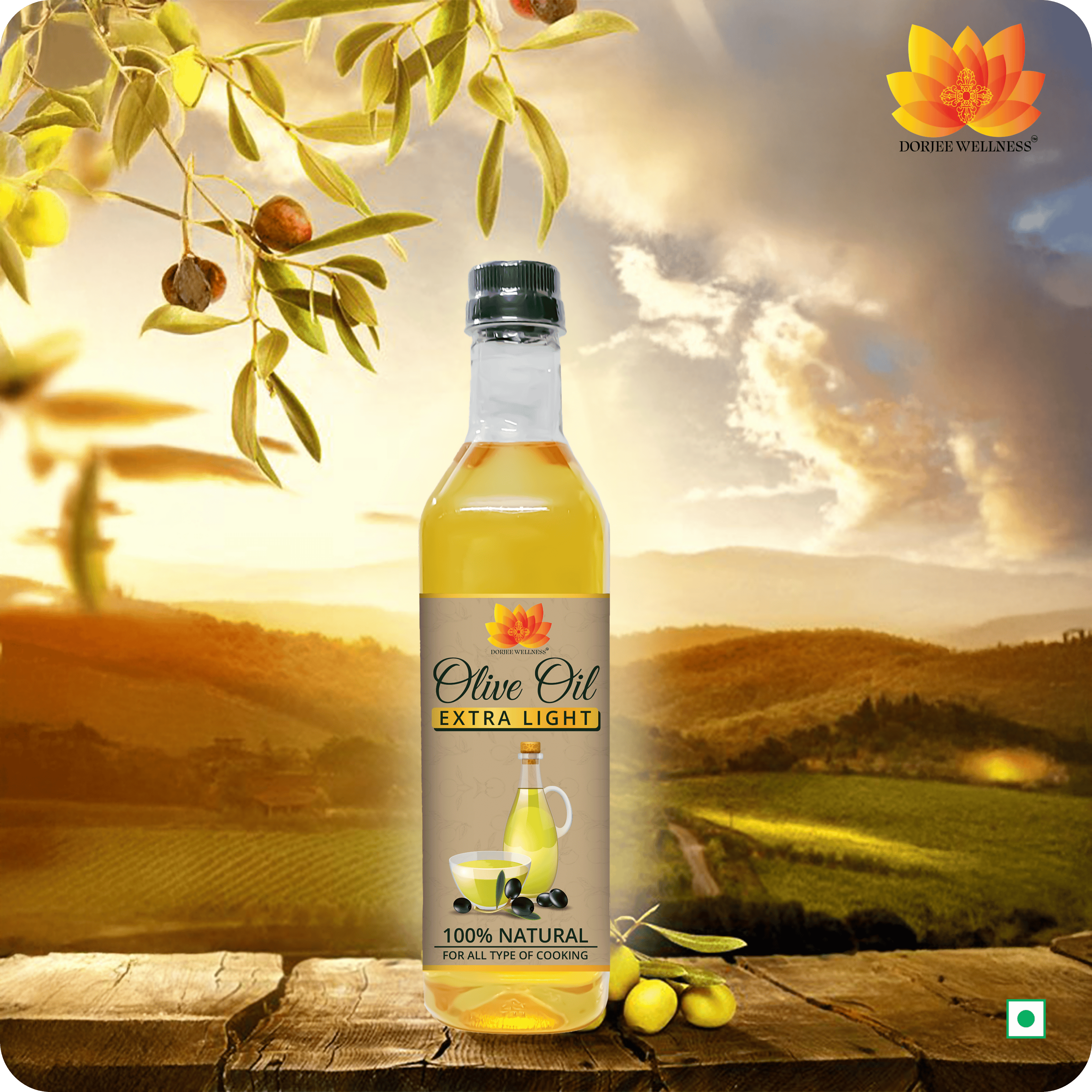 Dorjee Wellness Extra Light Olive Oil | Grocsy
