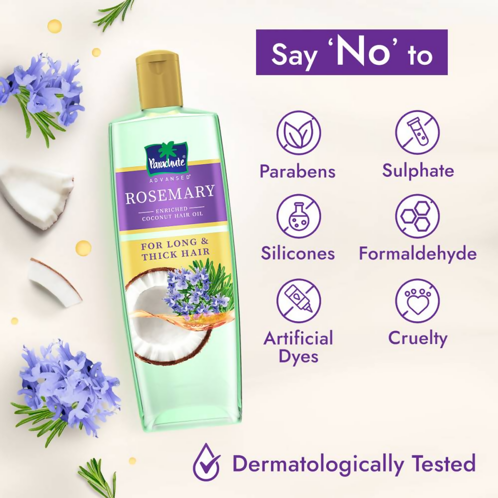 Parachute Advansed Rosemary enriched Coconut Hair Oil | Grocsy