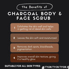 Organicos Charcoal Face & Body Scrub | Grocsy