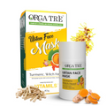 Orgatre Ubtan Face Mask Stick For Men & Women For Sun Tan, Natural Glow With Natural Haldi | Grocsy
