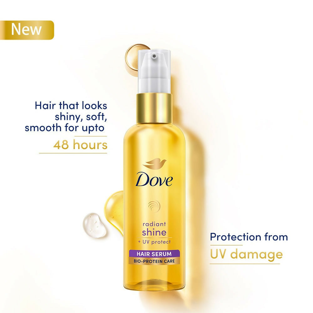 Dove Radiant Shine + UV Protect Hair Serum | Grocsy
