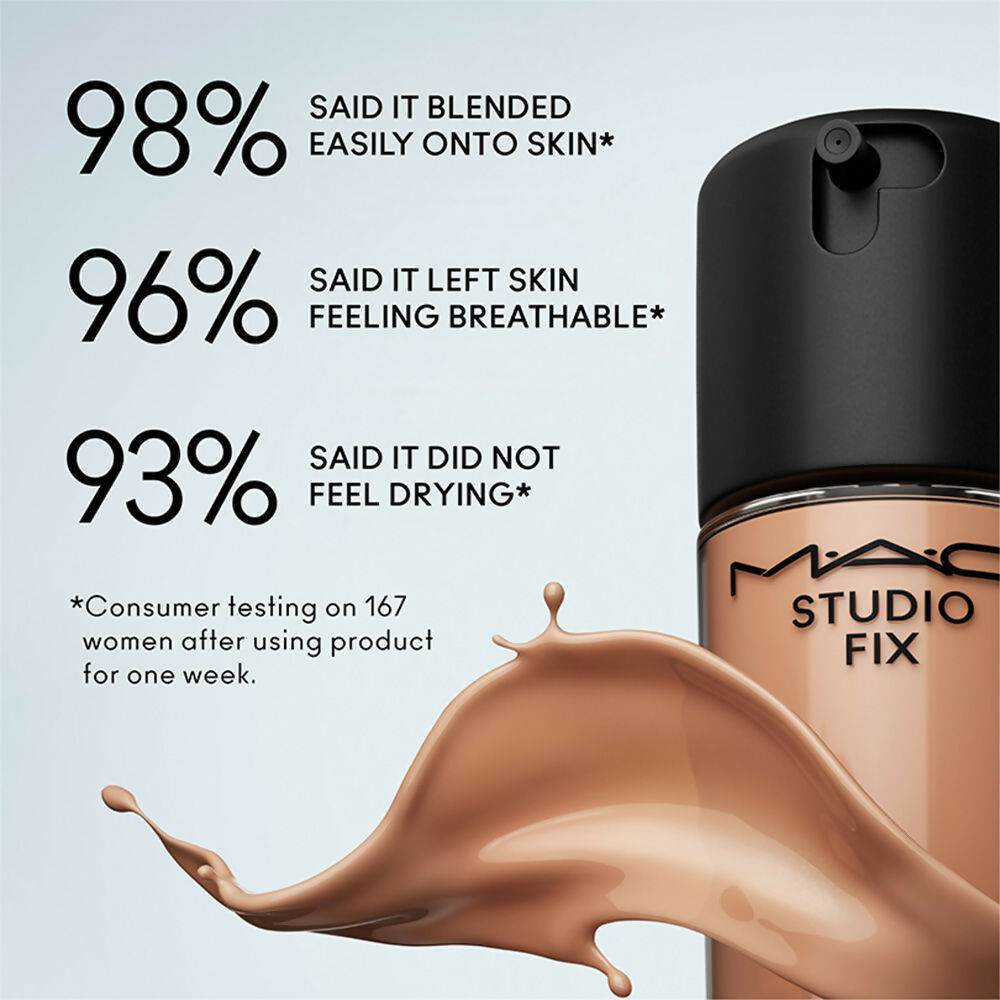 MAC Studio Fix Fluid SPF 15 Mini Soft Matte Foundation With Hyaluronic Acid - NC41 | Grocsy