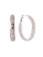 NVR Women Silver Plated Hoop Earrings | Grocsy