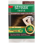 Streax Insta Shampoo Hair Color - Natural Brown | Grocsy
