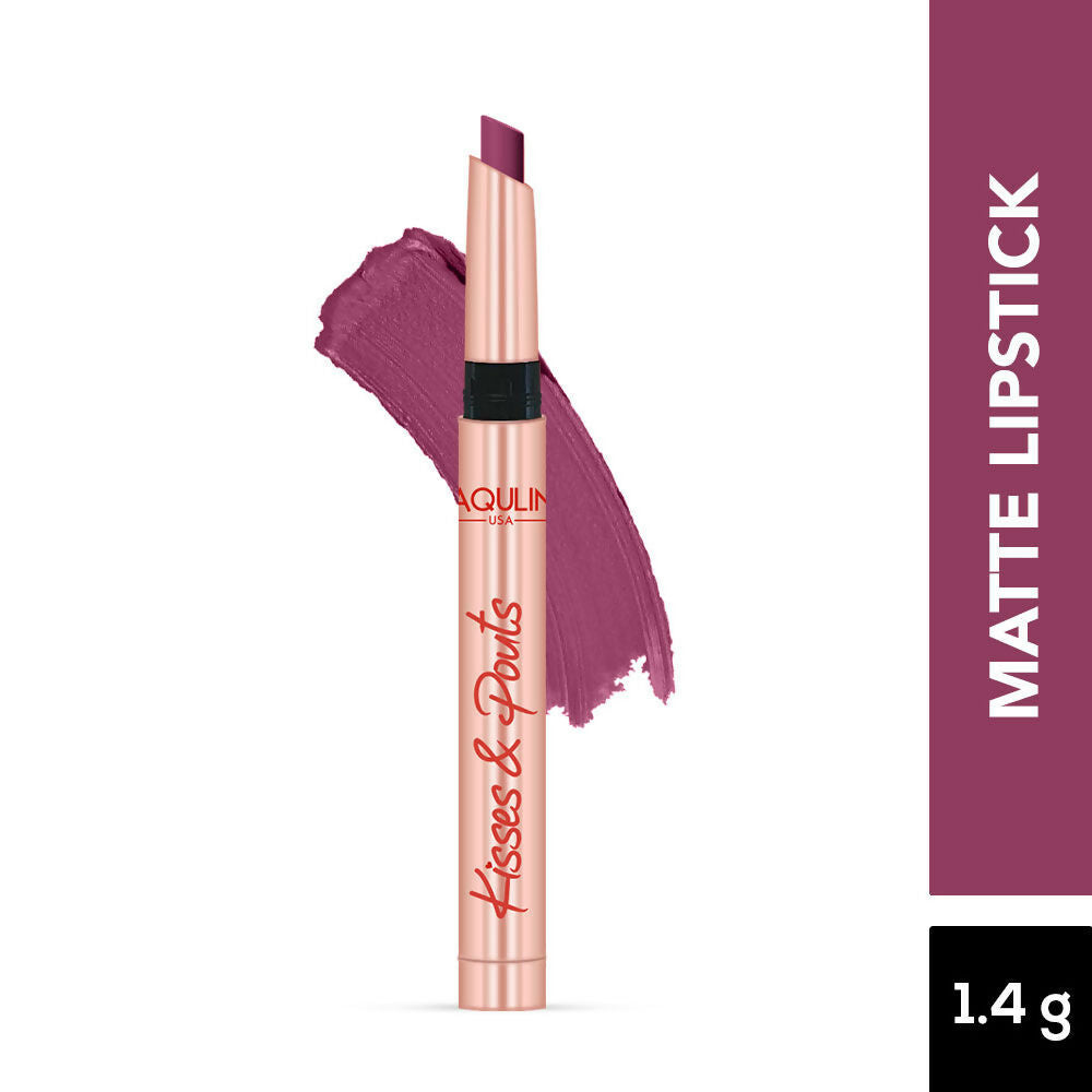 Jaquline USA Kisses & Pouts Transfer Proof Matte Lipstick - Butterfly Kiss 02 | Grocsy