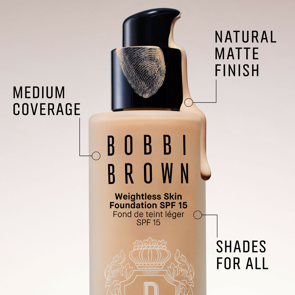 Bobbi Brown Weightless Skin Natural Matte Finish Foundation SPF 15 - Natural | Grocsy