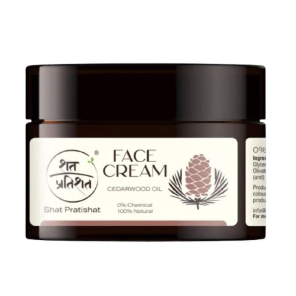 Shat Pratishat Natural Face Cream - Cedarwood Oil | Grocsy