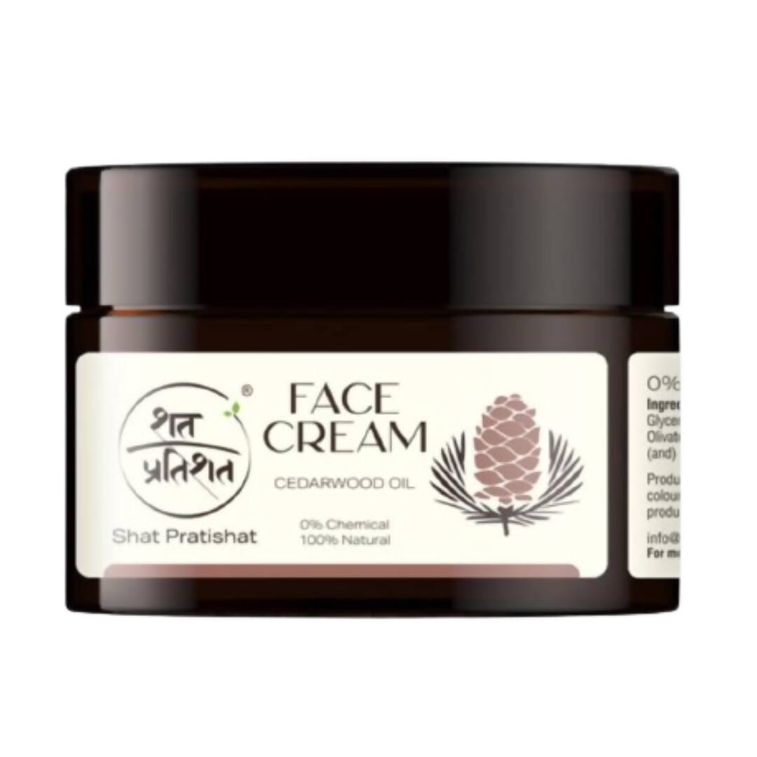 Shat Pratishat Natural Face Cream - Cedarwood Oil | Grocsy