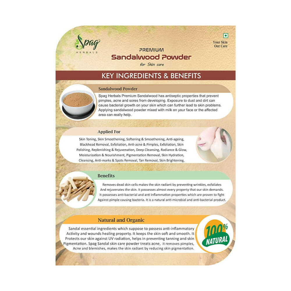 Spag Herbals Premium Sandalwood Powder | Grocsy
