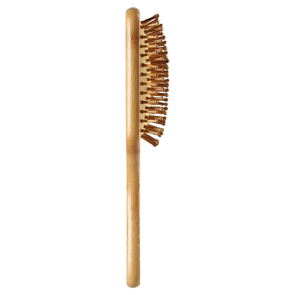 Bronson Professional Wooden Paddle Hair Brush With Bamboo Wood Bristles | Grocsy