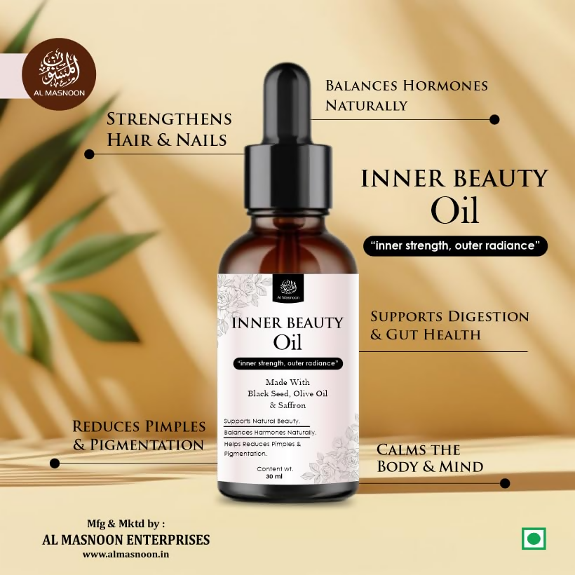 Al Masnoon Inner Beauty Oil For Women Natural Herbal Blend | Grocsy