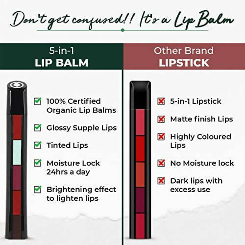 Organic Harvest Organic Lip Balm 5 in 1 | Grocsy
