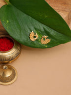 Ruby Raang Gold Peacock Earrings | Grocsy