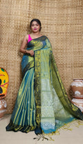 Exclusive Collection Golden Sky Beautiful Tissue Benarasi Saree | Grocsy