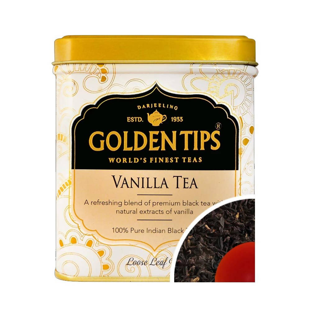 Golden Tips Vanilla Tea - Tin can | Grocsy