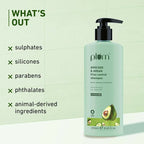 Plum Avocado & Argan Oil Sulphate-Free Shampoo For Frizzy Hair | Grocsy
