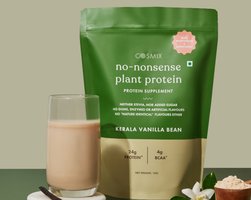 Cosmix No Nonsense Plant Protein Kerala Vanilla Bean | Grocsy