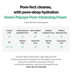 Rovectin Clean Green Papaya Pore Cleansing Foam | Grocsy