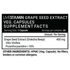 Livestamin Grape Seed Extract Capsules | Grocsy