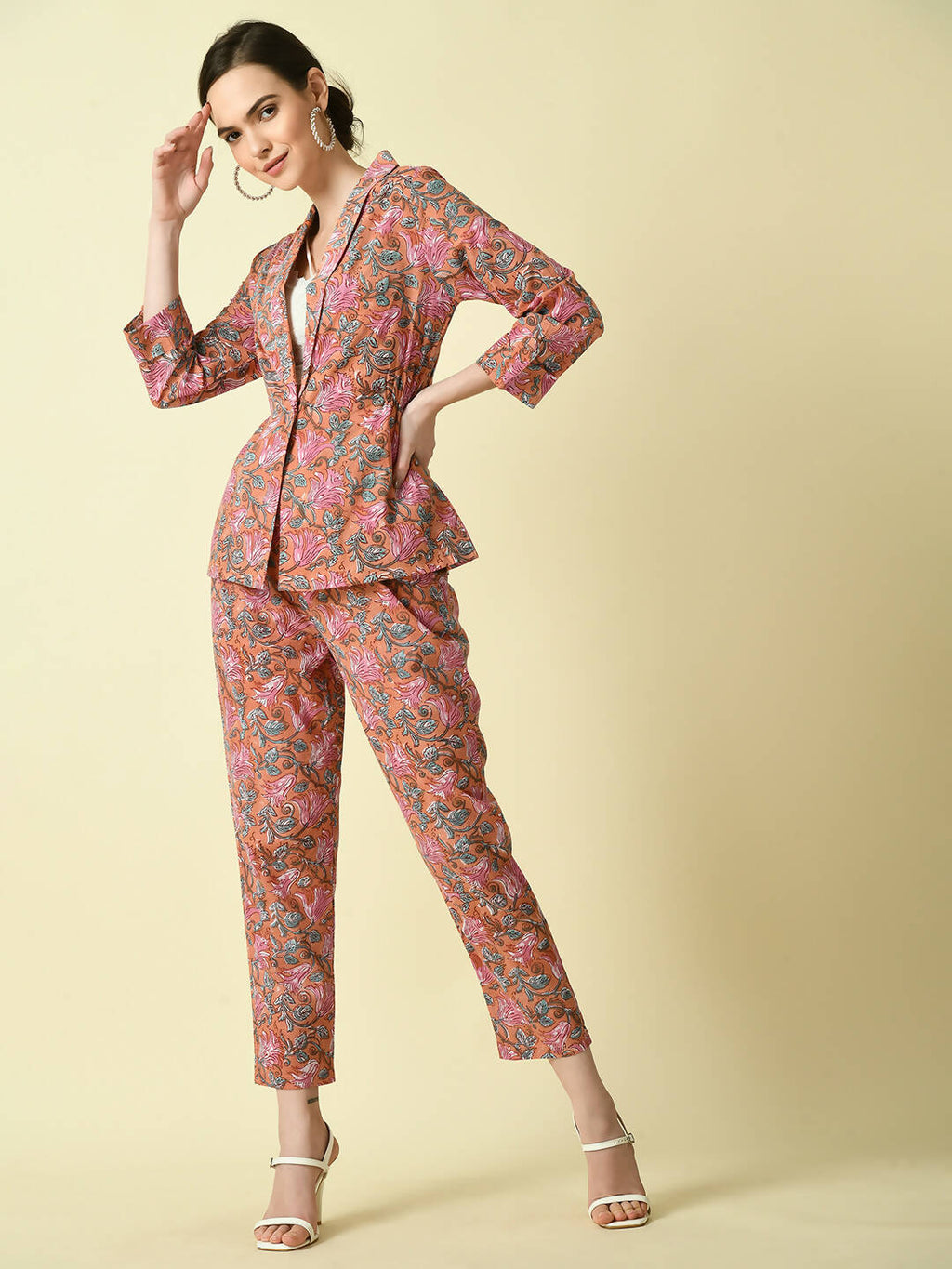 Myshka Women's Multi Cotton Printed jacket | Grocsy