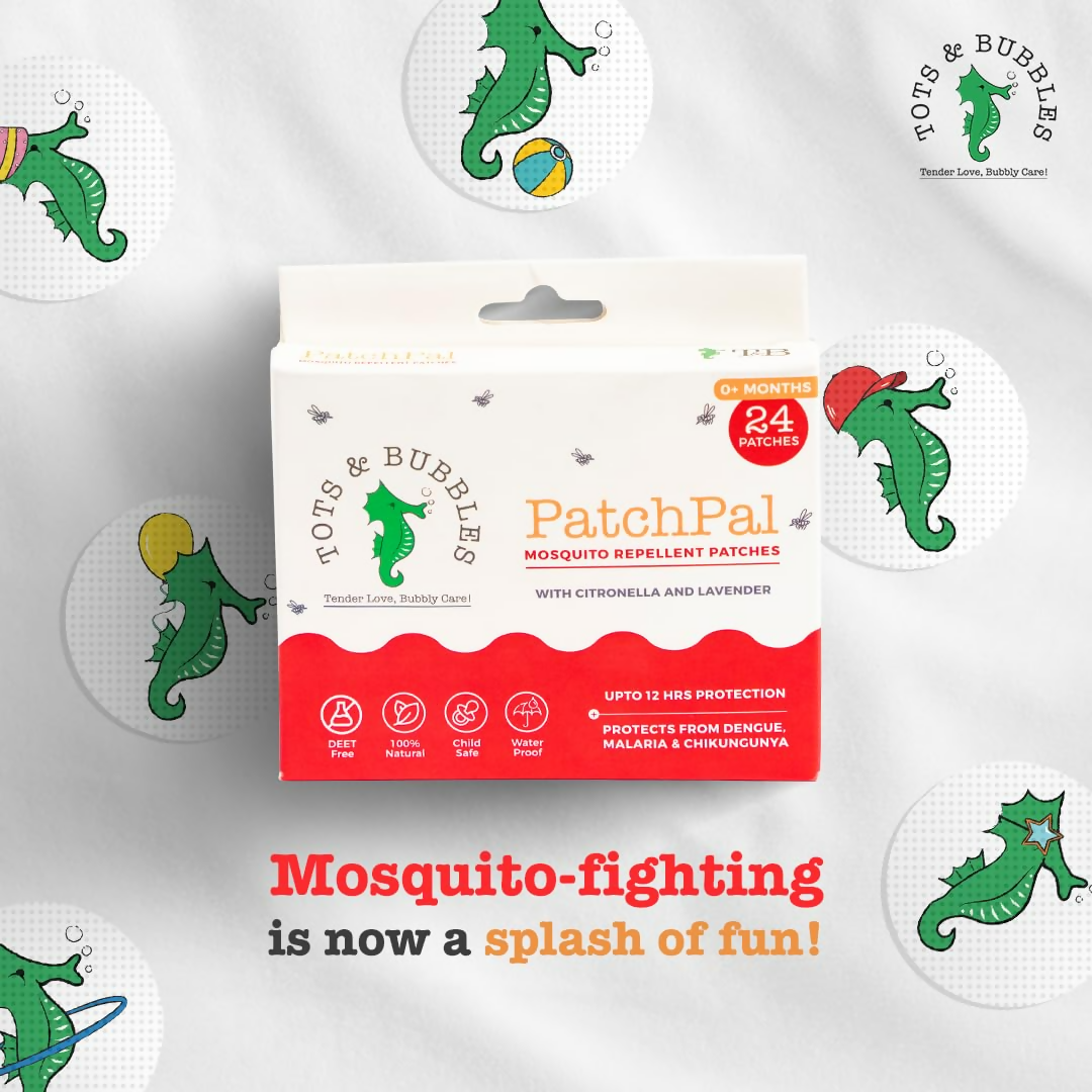 Tots And Bubbles Patchpal Natural Mosquito Repellant Patches For Babies | Grocsy