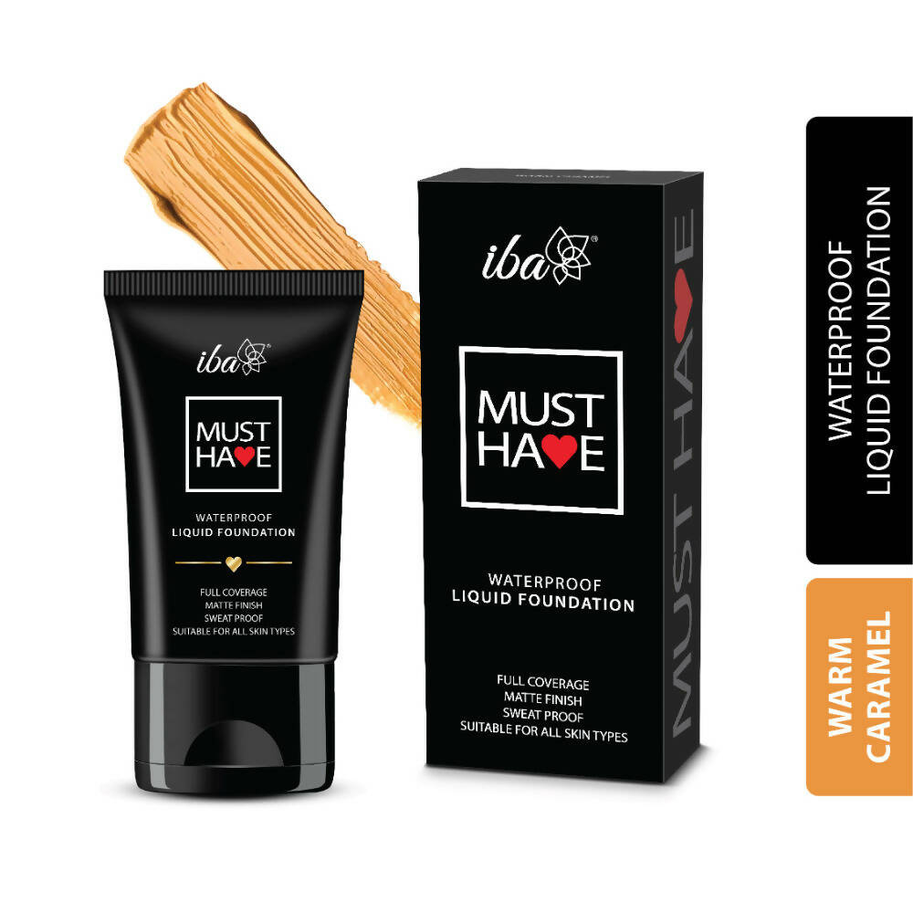 Iba Must Have Waterproof Liquid Foundation - Warm Caramel | Grocsy