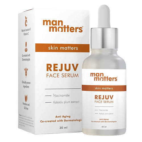 Man Matters Rejuv Face Serum For Men With Niacinamide & Kakadu Plum For All Skin Types | Grocsy