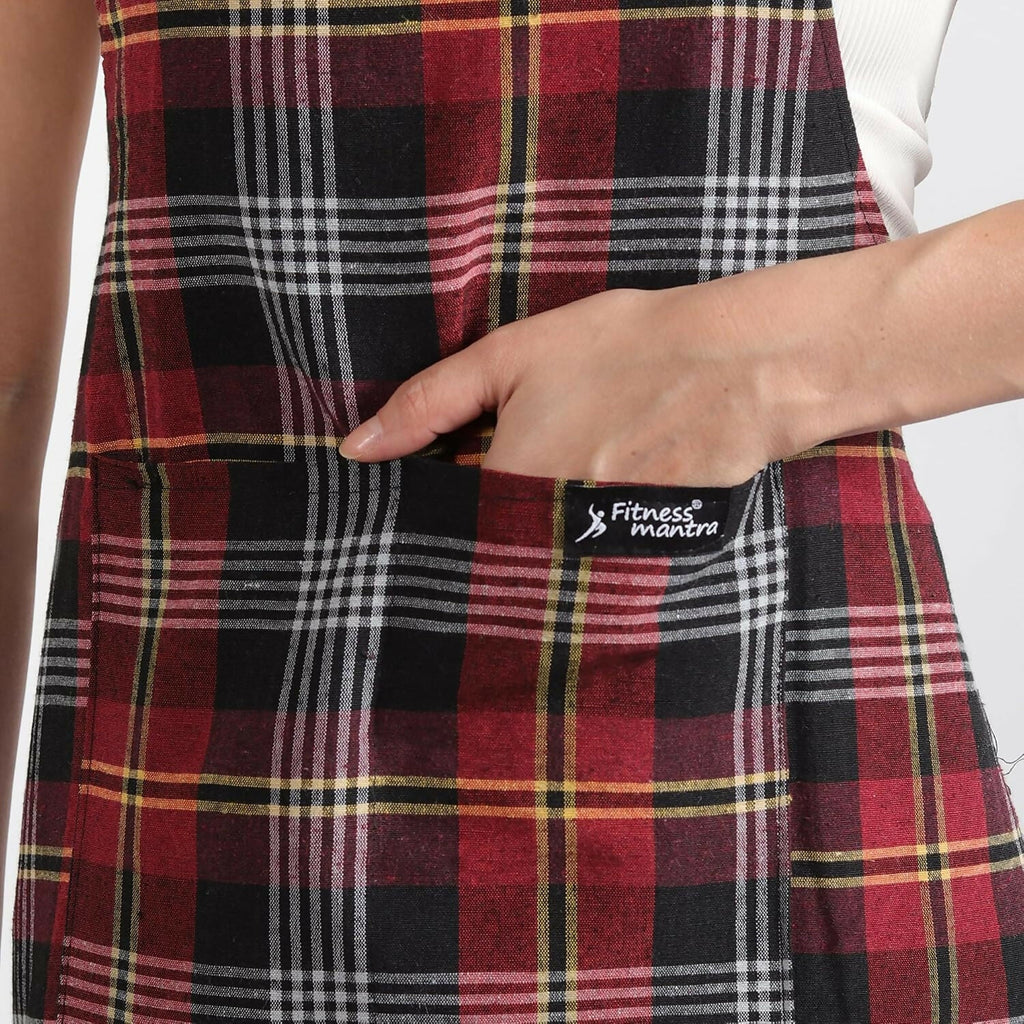 Fitness Mantra Waterproof Kitchen Apron For Men & Women-Multicolour | Grocsy