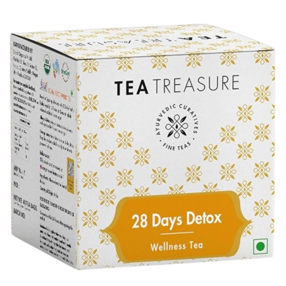 Tea Treasure 28 Days Detox Wellness Tea Bags | Grocsy