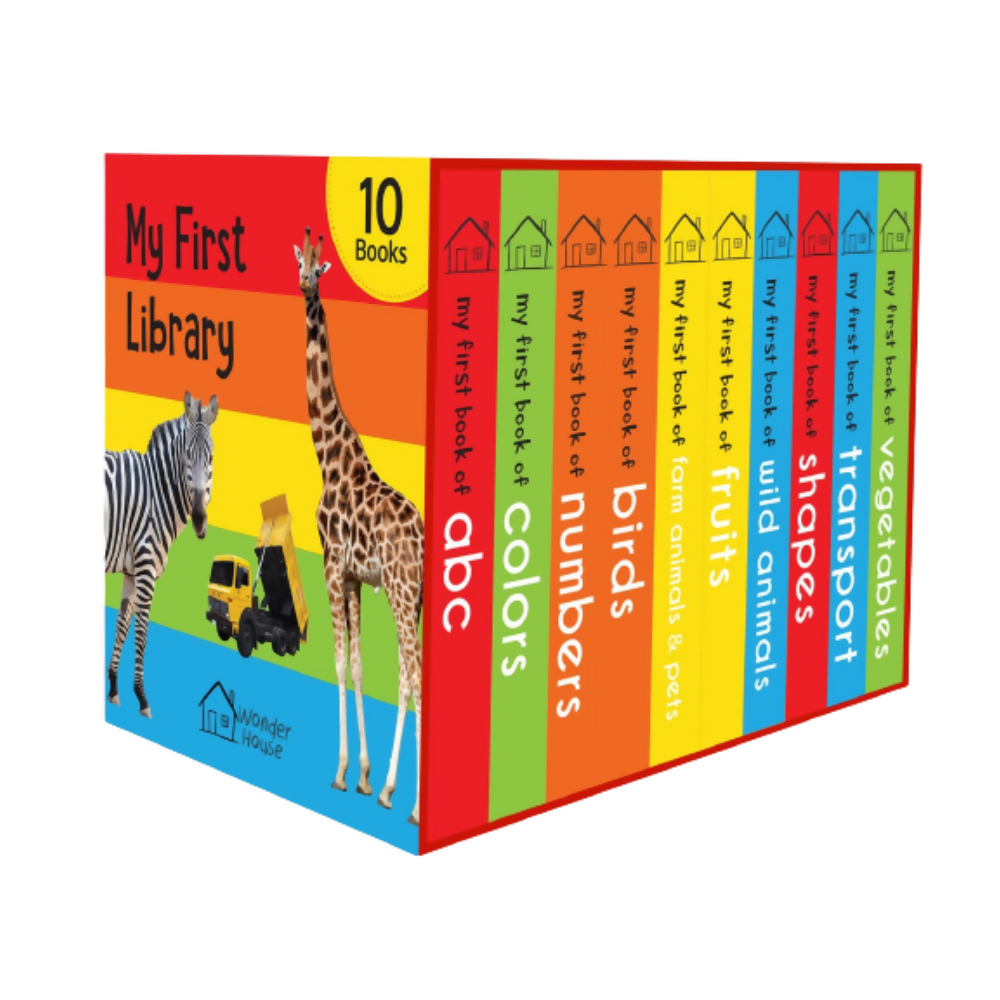 Wonder House Books My First Mini Library : Boxset of 10 Board Books | Grocsy