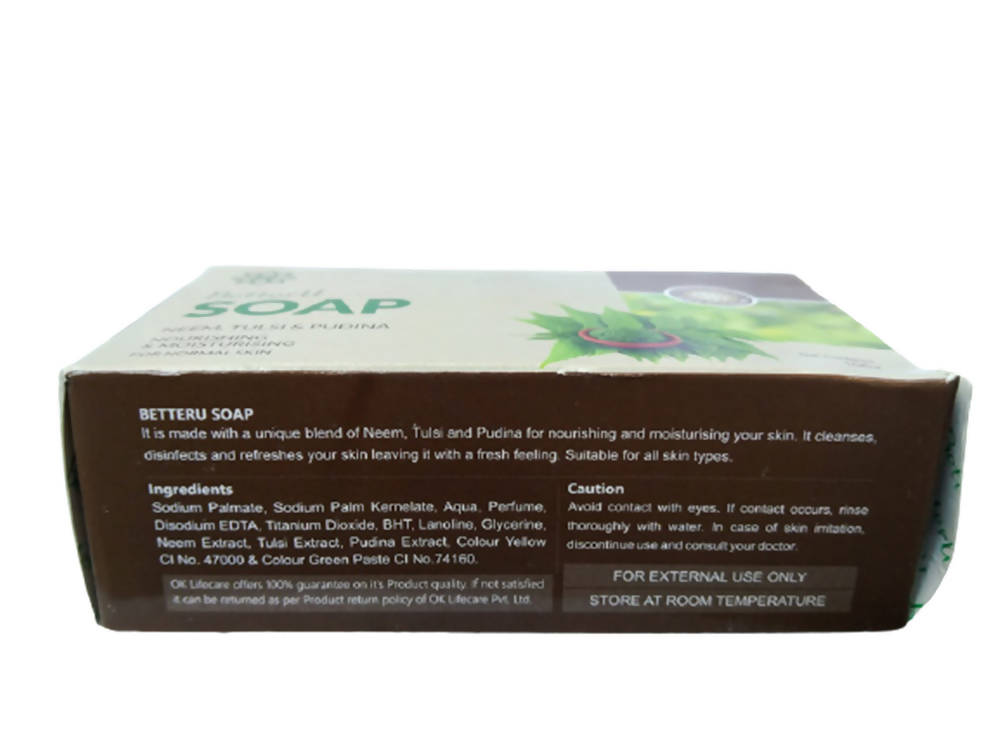 BetterU Neem, Tulsi & Pudina Soap | Grocsy