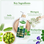 VI-JOHN Prakritik Amla & Bhringraj Shampoo For Strengthening, Made With 100% Natural Bio Actives | Grocsy