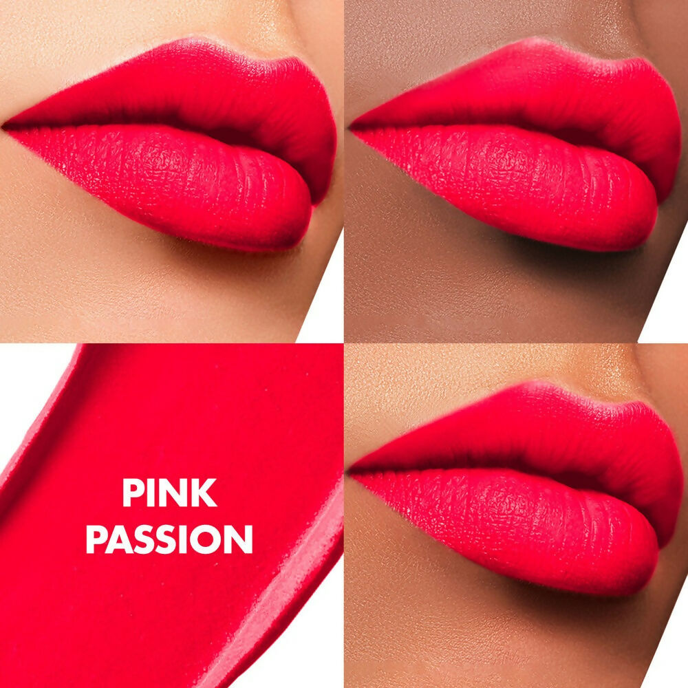 Lakme Cushion Matte Lipstick - Pink Passion | Grocsy