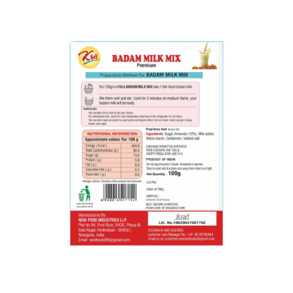 Kris Badam Milk Ready Mix | Grocsy