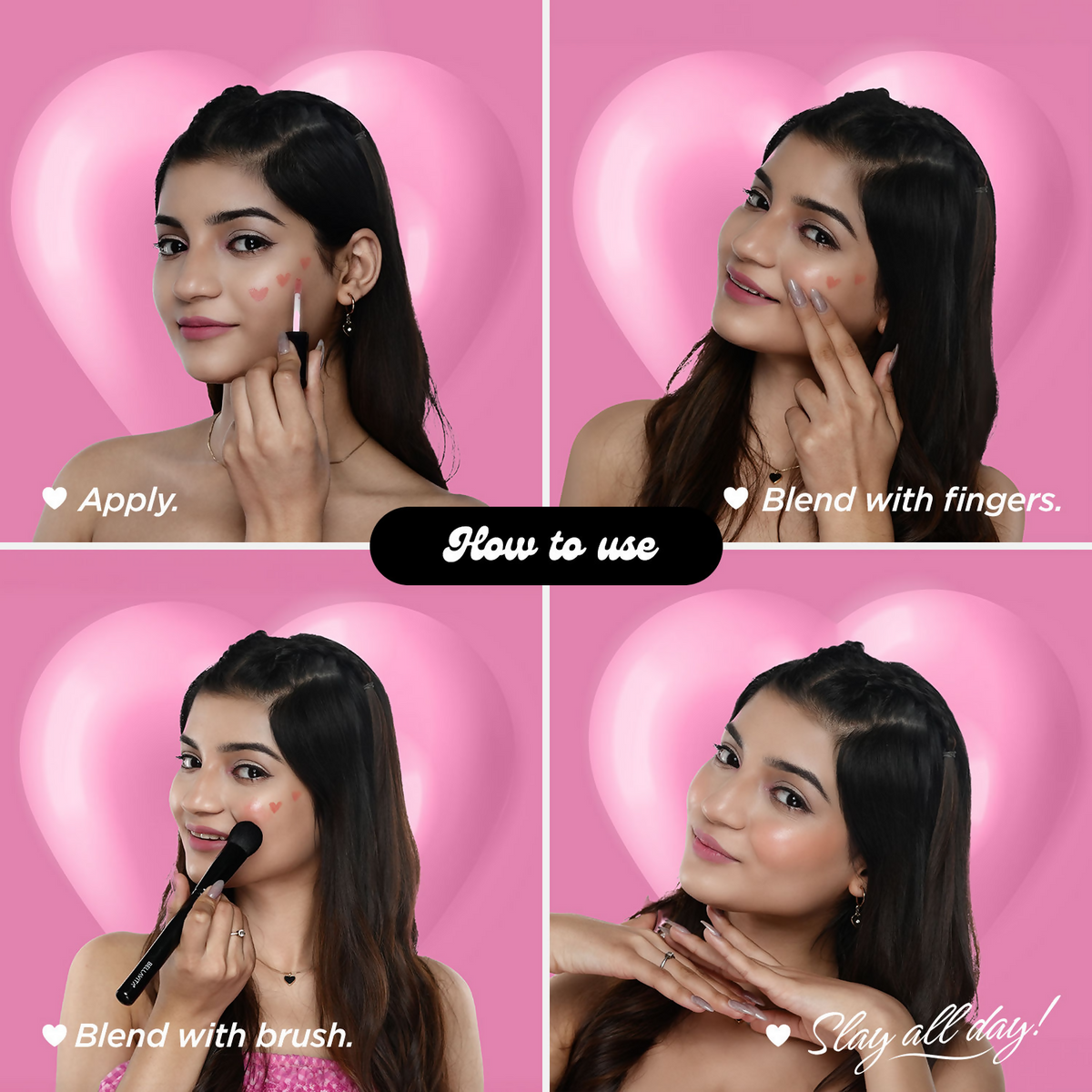 Bella Vita Organic All Hearts Face Blush - First Kiss | Grocsy