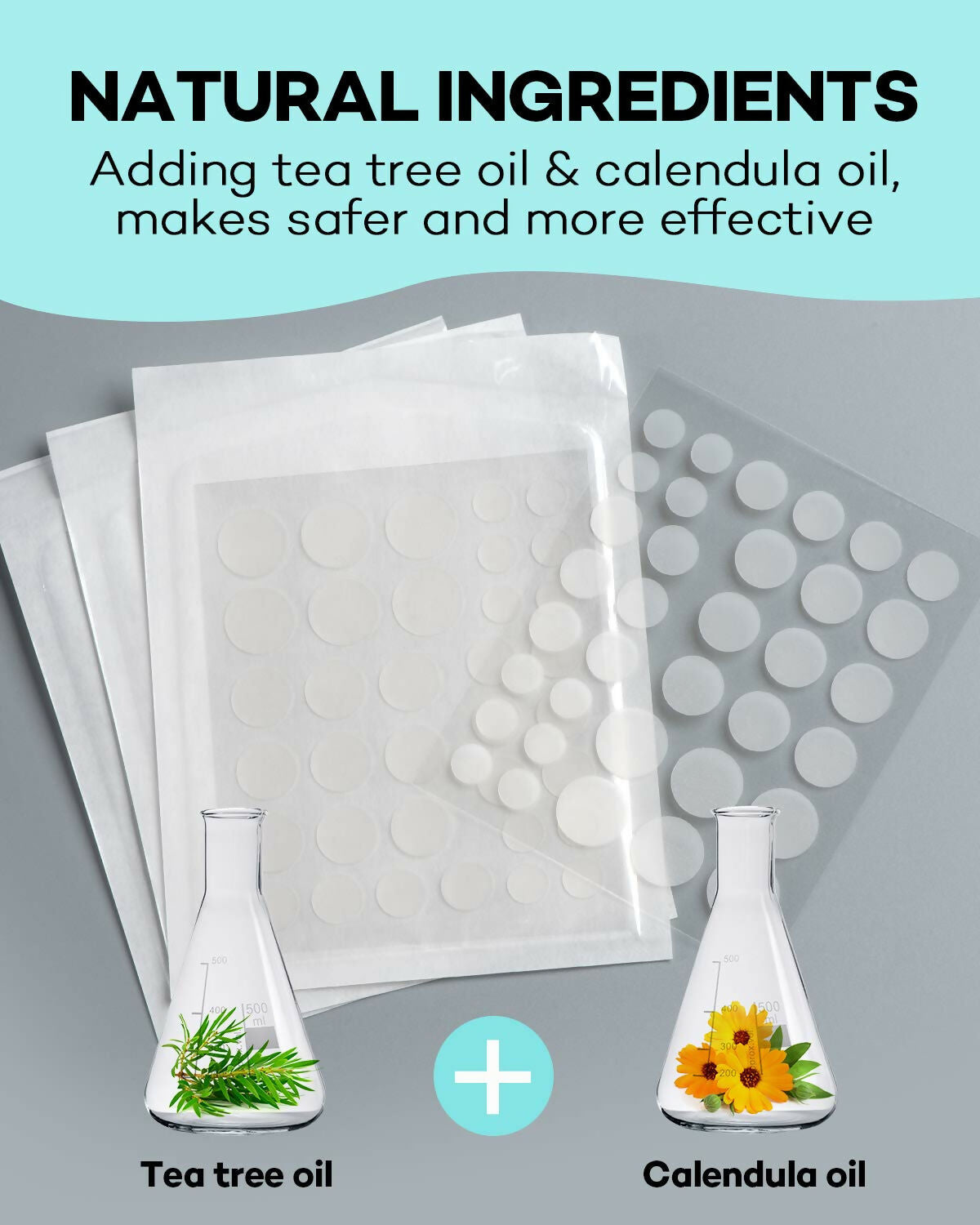 TKTK Acne Patch Pimple Patch - Acne Absorbing Cover Patch, Hydrocolloid Invisible Acne Patches For Face Zit Patch Acne Dots Tea Tree, Calendula Oil | Grocsy