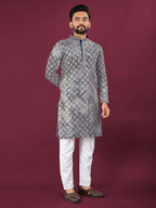 Anaita Navy Chikankari Work Viscose Rayon Straight Kurta | Grocsy