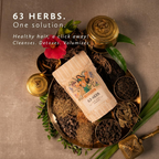 Old School Rituals 63-Herb Hair Wash Powder Natural Shampoo Powder with 35 Dry Herbs & 28 Fresh Herbs | Grocsy