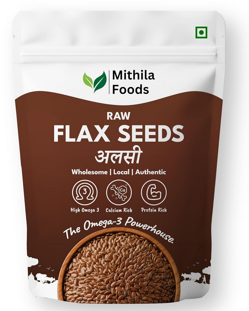 Mithila Foods Premium Flax Seeds Alsi Beej For Weight Loss, Hair Growth & Skin Care | Grocsy