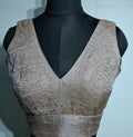 Kia Fashions Dusty Pink Crush Tissue Self Design Readymade Blouse | Grocsy