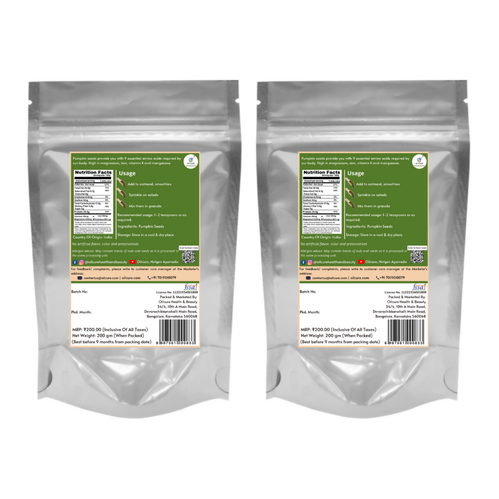 Nxtgen Ayurveda Pumpkin Seeds | Grocsy