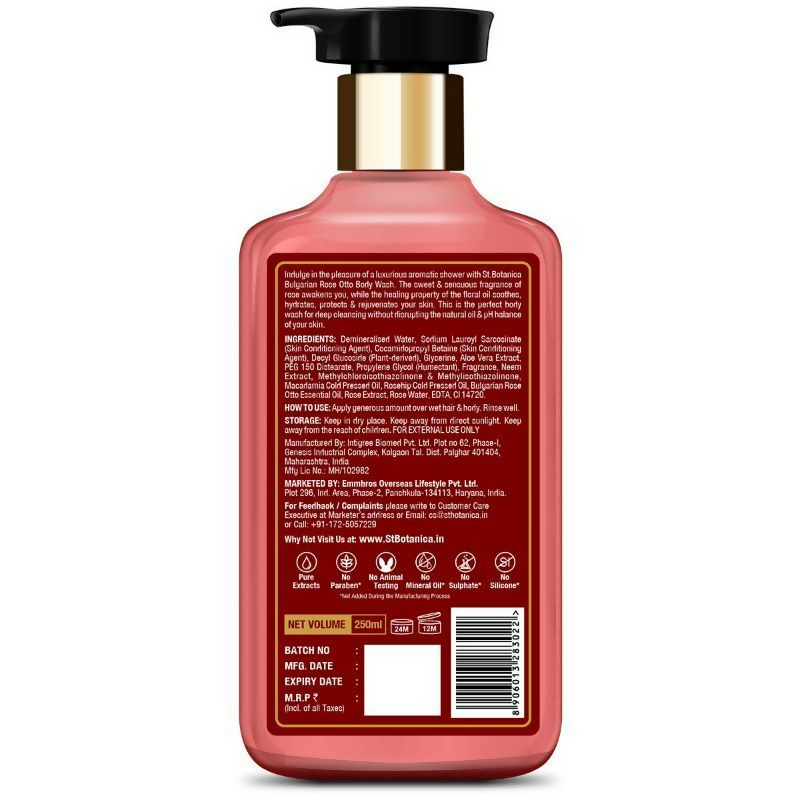 St.Botanica Bulgarian Rose Otto Glow Body Wash | Grocsy