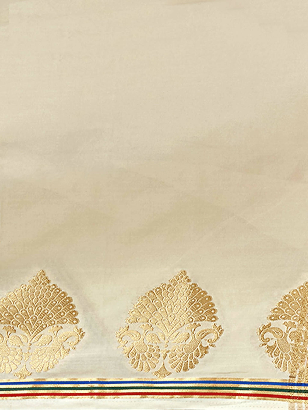 Mimosa Women's Beige Pure Crepe Saree | Grocsy